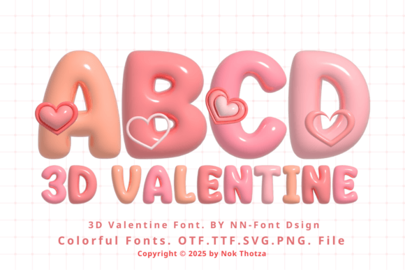 3d Valentine Font Review: A Romantic Typeface for Creative Designs