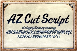 AZ Cut Script: A Handwritten Font for Creative Branding