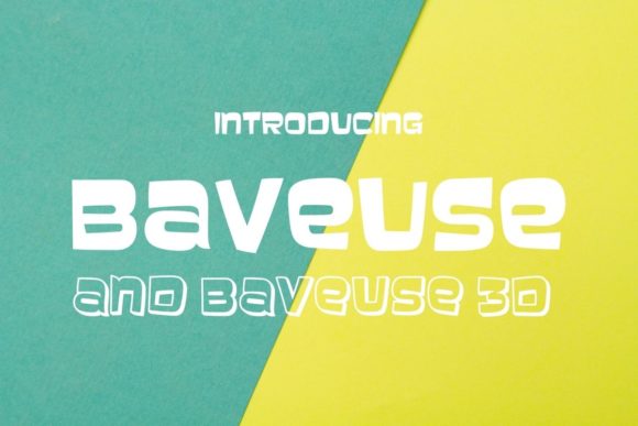 Baveuse: The Playful 3D Typeface for Youthful Brand Identity