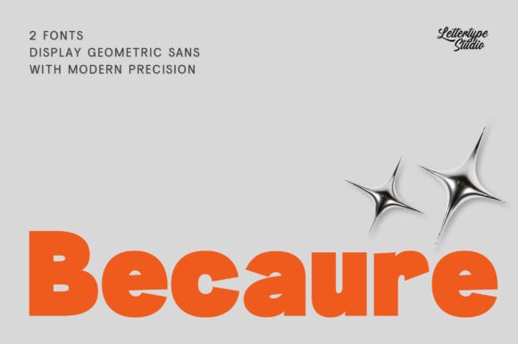 Becaure Typeface for Modern Craft Branding