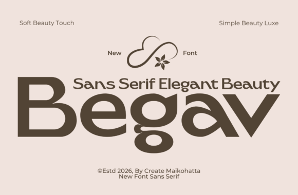 Begav: A Modern Elegant Sans Serif Font for Luxury Crafts