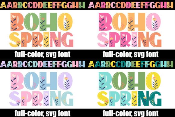 Boho Spring Bundle Typeface Review