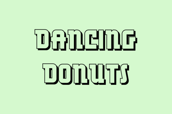 Dancing Donuts Font for Creative Shop Owners and Makers