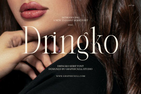 Dringko: An Elegant Serif Display Font for Modern Luxury Branding