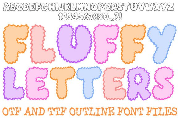 Fluffy Letters Font for Whimsical Editorial Design