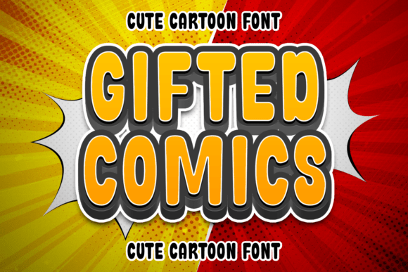 Gifted Comics Font: A Vibrant Display Typeface for Craft Projects