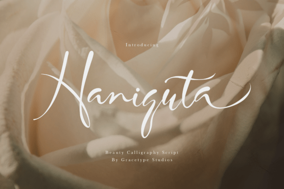 Haniquta: A Script Handwritten Typeface for Elegant Branding