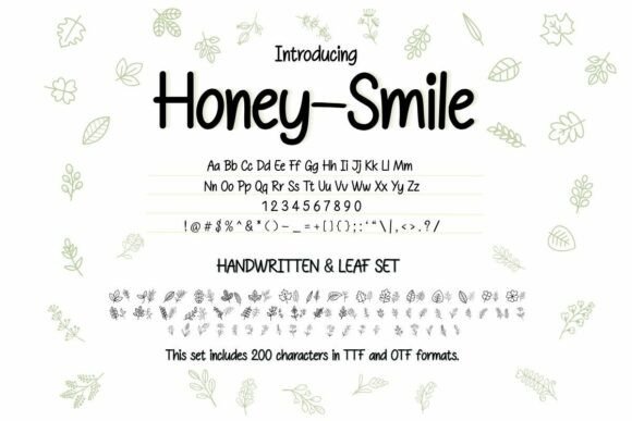 Honey–smile Handwritten Display Font for Crafters