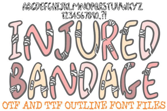 Injured Bandage Typeface: Bold Display Fonts for Tough Campaigns
