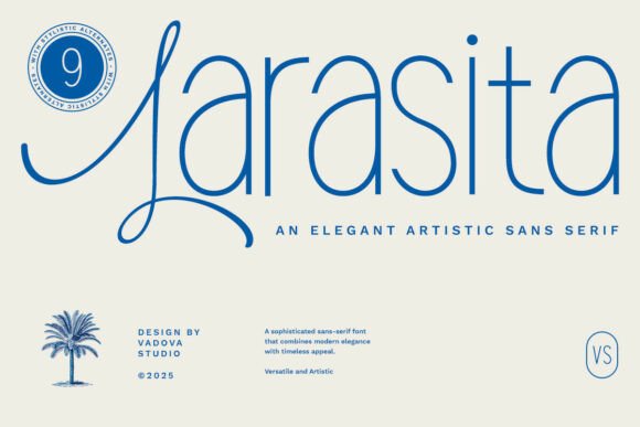 Larasita: The Elegant Artistic Sans-Serif Typeface for Modern Branding