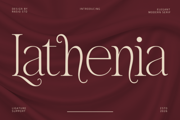 Lathenia: The Elegant Modern Display Serif for Editorial Design