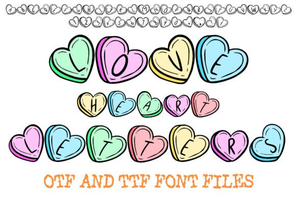 Love Heart Letters Font: Whimsical Typography for Creative Makers