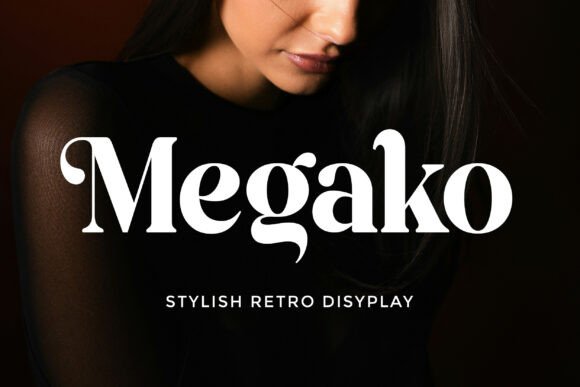 Megako: The Retro Serif Typeface for High-Impact Campaign Design