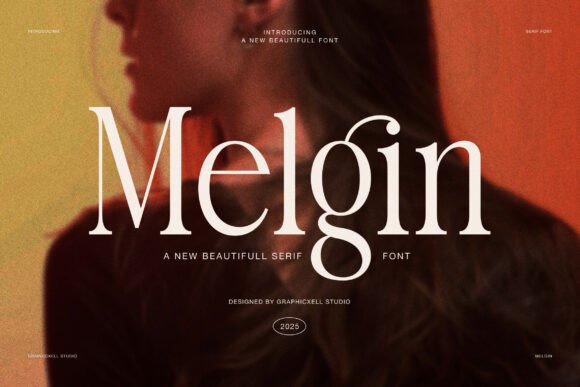 Melgin Serif Display Font for Luxury Web Design