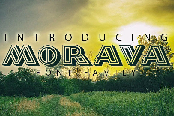 Morava Font: A Stylish 3D Typeface for Modern Web Design