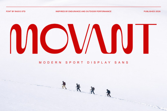 Movant: The Modern Sport Display Sans Serif Font for Digital Branding