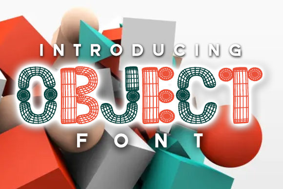 Object: 3D Wireframe Decorative Fonts for Digital Design