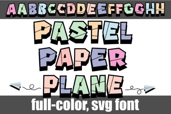 Paper Plane Pastel: A Whimsical Display Typeface for Handmade Brands