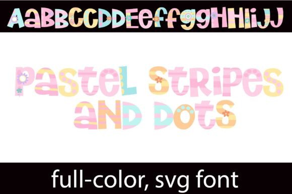 Pastel Stripes and Dots: The Playful Display Typeface for Modern Campaigns