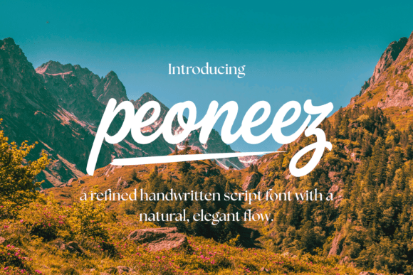 Peoneez: A Refined Handwritten Script Font for Editorial Design