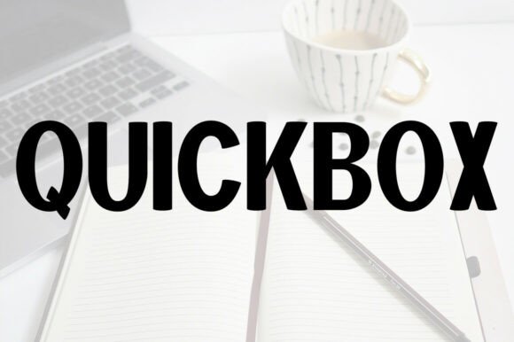 Quickbox: The Playful Display Font for Modern Branding