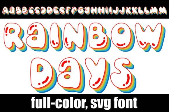 Rainbow Days Font for Vibrant Branding and Creative Typography
