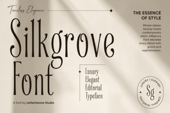 Silkgrove: The Ultra-Condensed Serif Typeface for Editorial Elegance