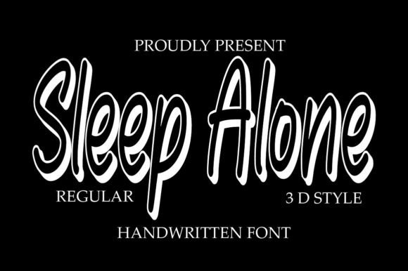 Sleep Alone Font: Modern Elegance for Your Craft Projects