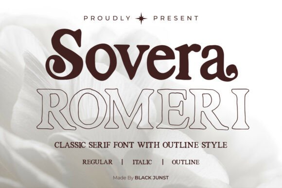 Sovera Romeri: A Sophisticated Serif Typeface for Modern Editorial Design