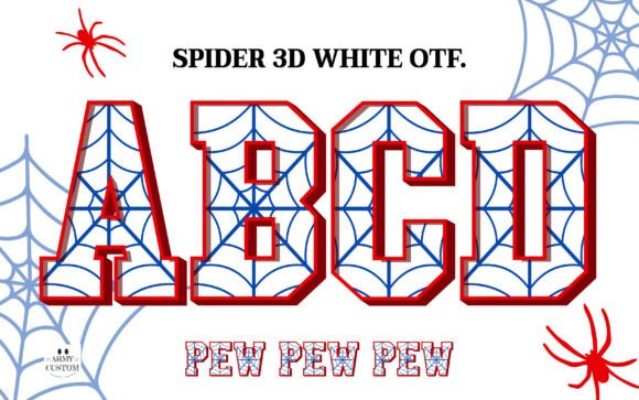 Spider 3d White: A Premium Font for Dynamic Editorial Design