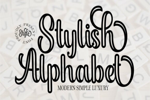 Stylish Alphabet Outline: A Modern Simple Luxury Typeface Review