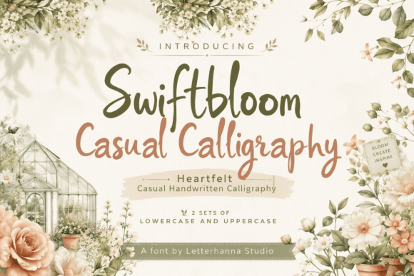 Swiftbloom: The Casual Handwritten Script for Engaging Campaign Visuals