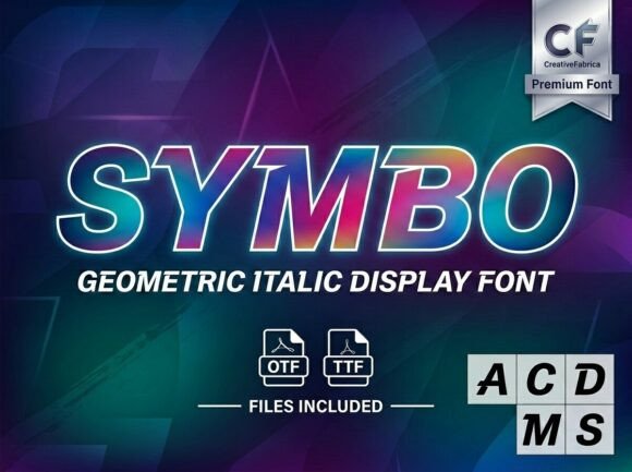 Symbo: The Decorative Display Typeface for High-Impact Campaigns