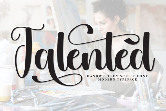 Talented: A Script Handwritten Typeface for Joyful Editorial Design