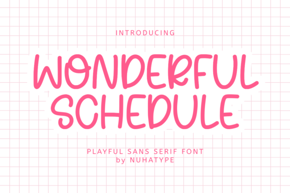 Wonderful Schedule Display Typeface for Scroll-Stopping Social Graphics