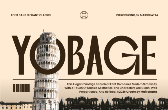 Yobage: Elegant Classic Sans Serif Fonts for Modern Web Design